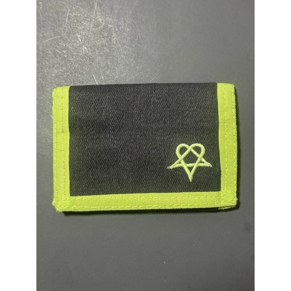 Y2K HIM Heartagram Skateboarding Black Canvas‎ Wallet